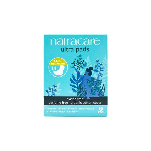 NATRACARE ULTRA PAD WITH WINGS DEGRADABLE 14S
